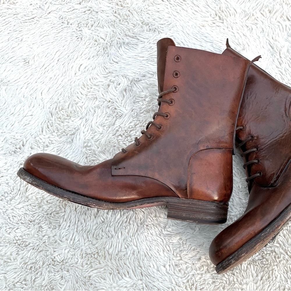 Officine Creative Mens Leather Lace Up Boots Made In Italy Sz 43, 10 US - Picture 9 of 11